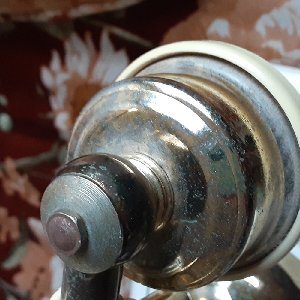 FINAL leavinVICTORIAN FRENCH STYLE ROTARY DESK PHONE Mona Lisa Center metal base - Picture 12 of 12